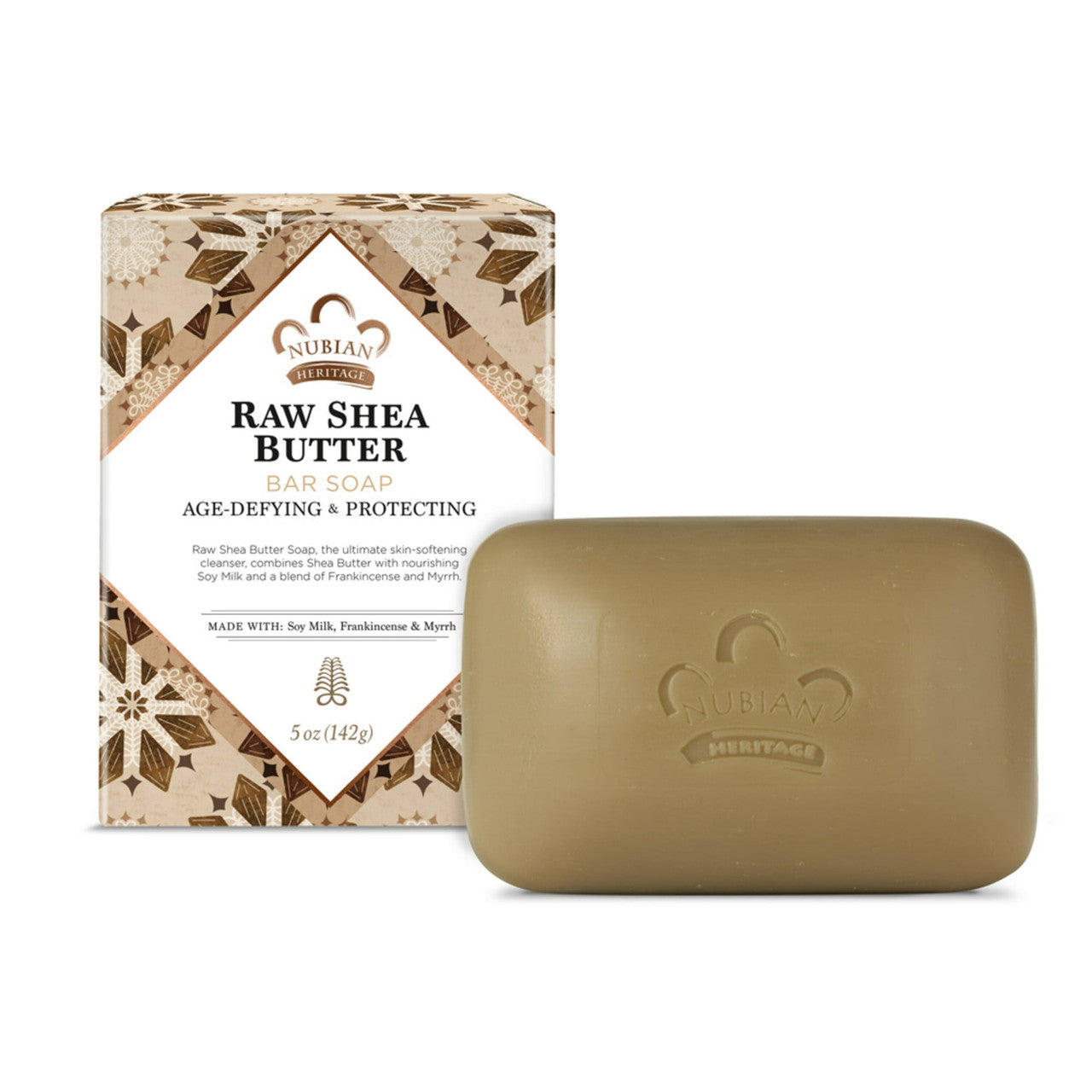 Nubian Heritage Raw Shea Butter Bar Soap, 5 Oz